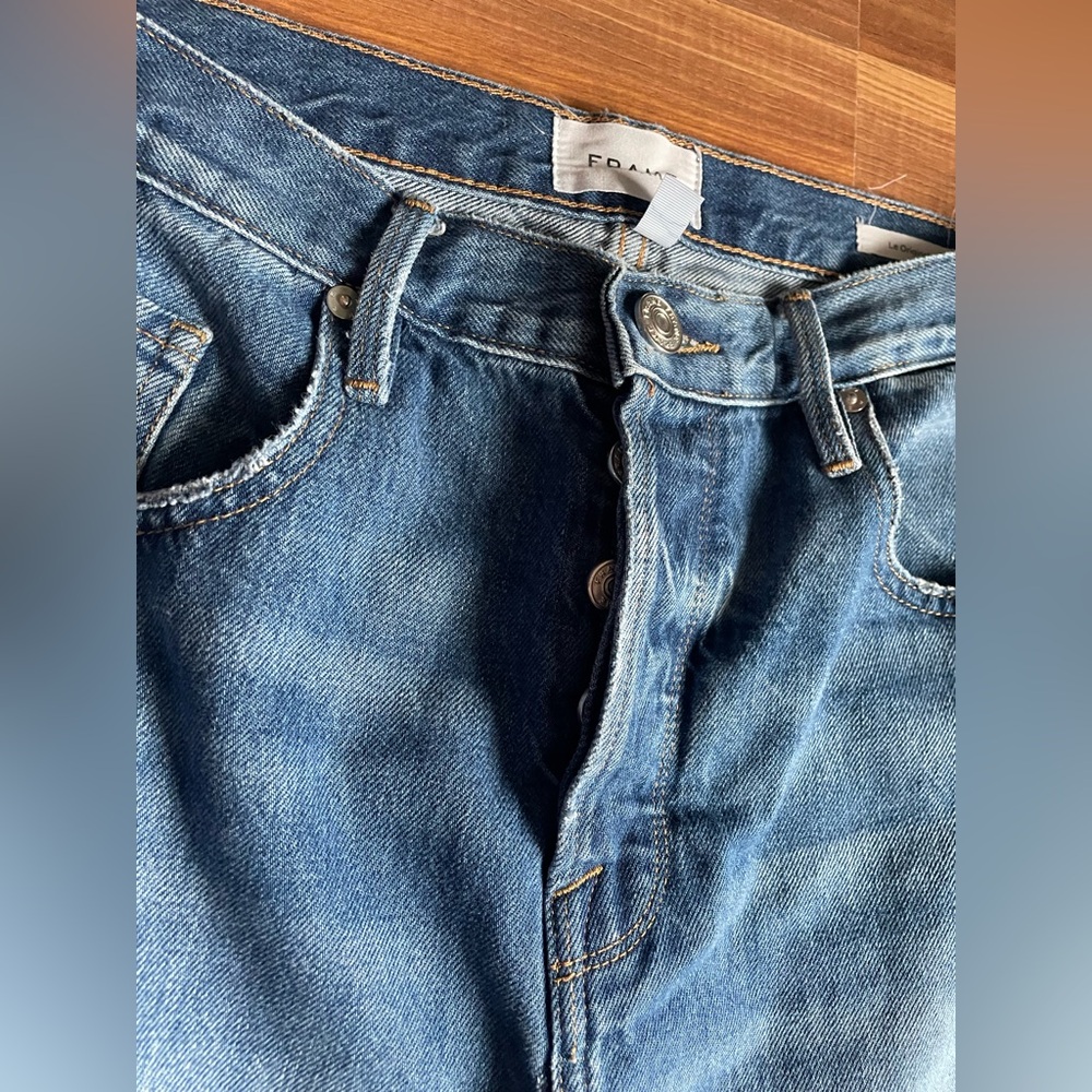 FRAME Le Original Medium Wash Denim Jeans | women's 29 - Picture 2 of 7